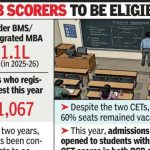 महाराष्ट्रात रिक्त जागा भरण्यासाठी बीएमएस, बीबीएसाठी सीईटीच्या नियमांमध्ये बदल करण्यात येणार आहेत