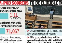 महाराष्ट्रात रिक्त जागा भरण्यासाठी बीएमएस, बीबीएसाठी सीईटीच्या नियमांमध्ये बदल करण्यात येणार आहेत