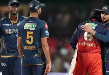 18 चेंडू, शून्य चौकार: गुजरात टायटन्स विरुद्ध आरसीबी सामन्यात तीन षटके खर्ची पडली