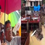 सूतिकागृह आणि कर्करोग रुग्णालयाच्या कामाच्या ठिकाणी मुसळधार पावसामुळे माती खचून कोसळलेल्या संरक्षण भिंतीची खासदार डॉ.श्रीकांत एकनाथ शिंदे यांनी केली पाहणी