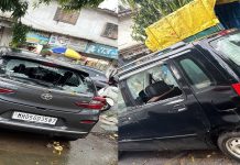 उल्हासनगरमध्ये दिवसाढवळ्या नशेखोर टोळीचा धुडगूस; ३ कारसह मालवाहू रिक्षाची तोडफोड